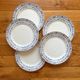 5 iron clay dessert plates Colbert, Creil and Montereau