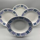 4 Hollow plates Lunéville KG Model "Servange"