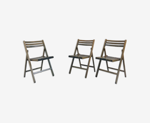 Série de trois chaises pliantes par Habitat | Selency