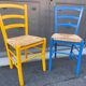 Pair of rustic bistro chairs