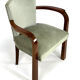 Pair of armchairs art deco 30/40 in wood and velvet