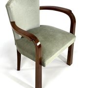 Pair of armchairs art deco 30/40 in wood and velvet