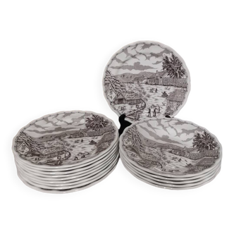 New Swiss Landscape plates "Scenes of life in the countryside"