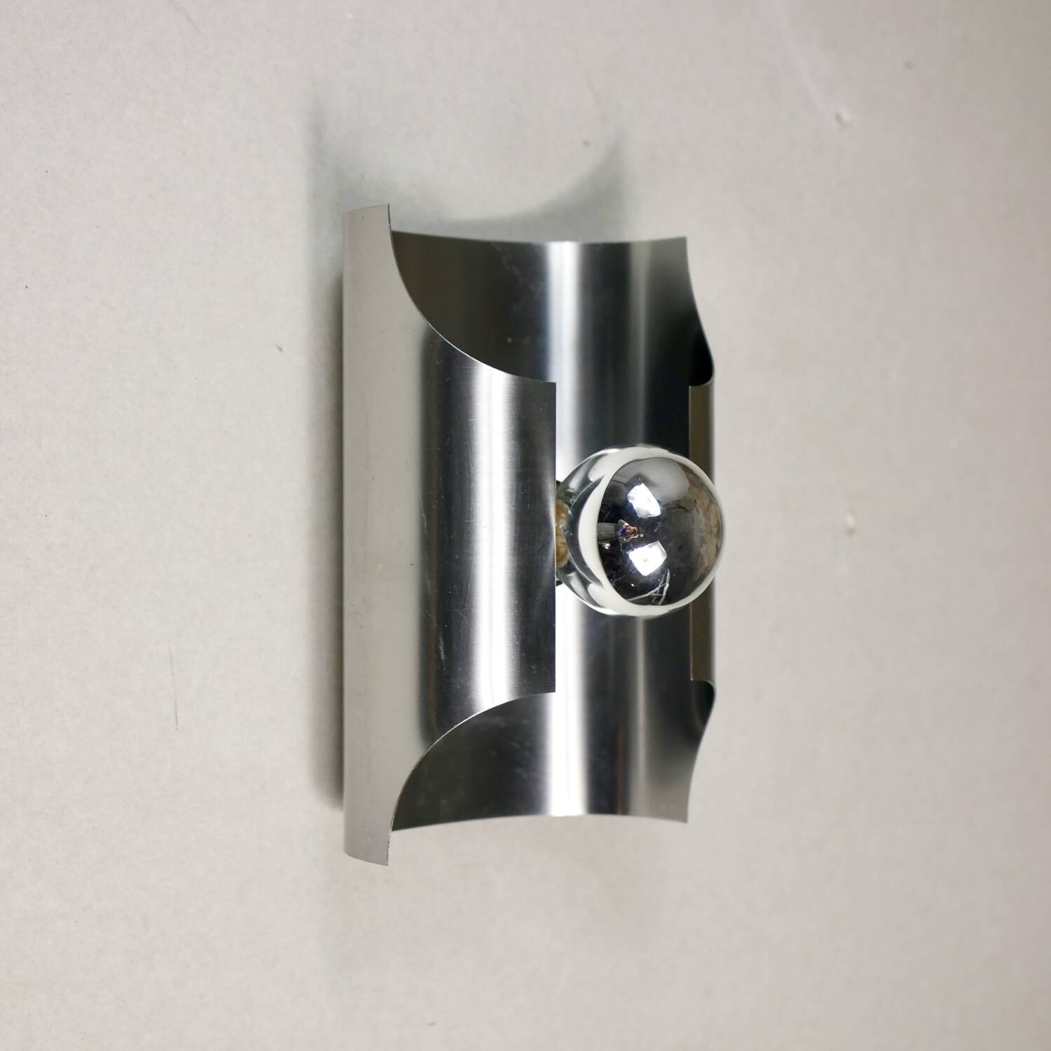 70s chrome wall light