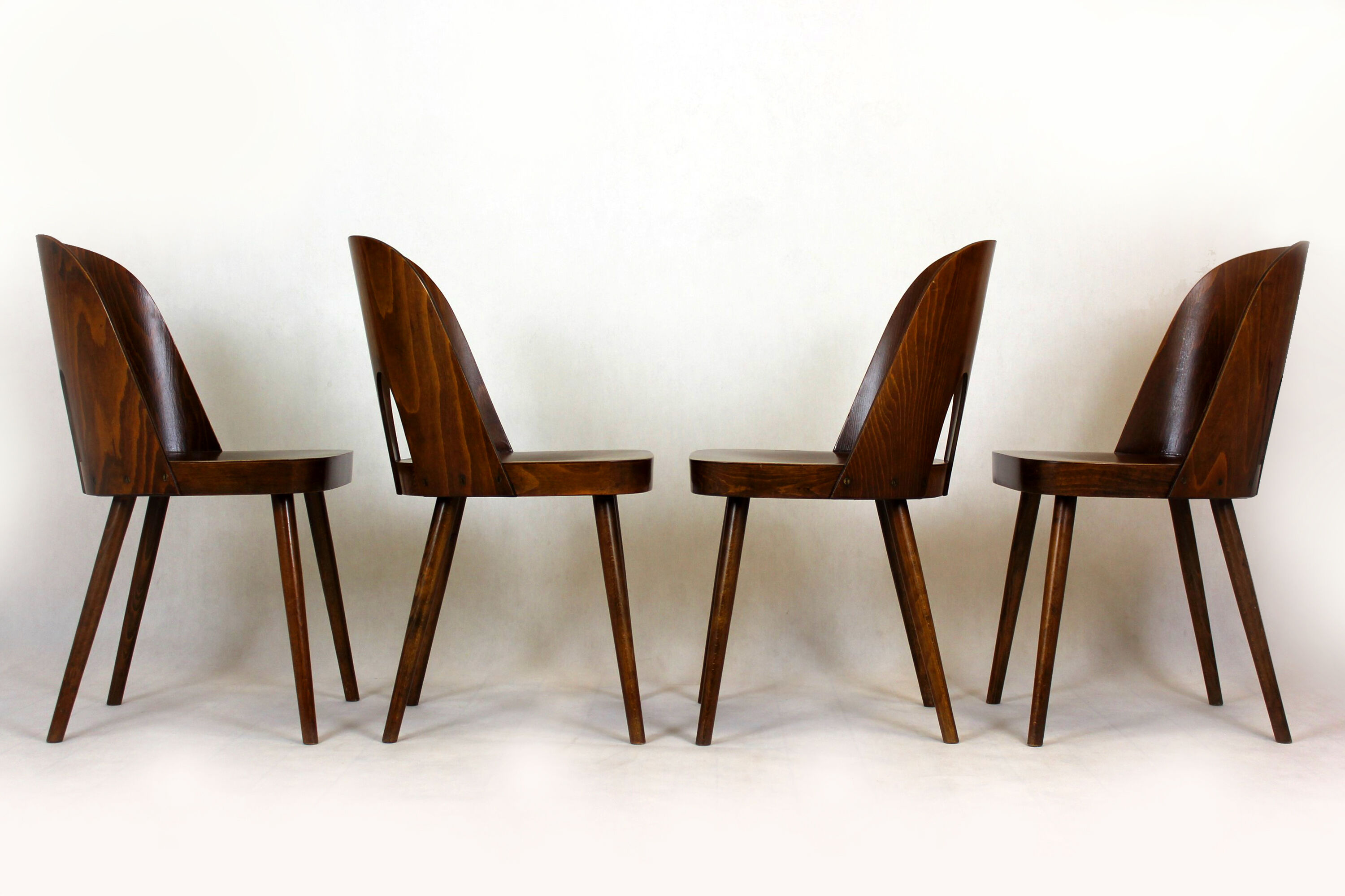 Wooden chairs by Oswald Haerdtl for Ton, 1950