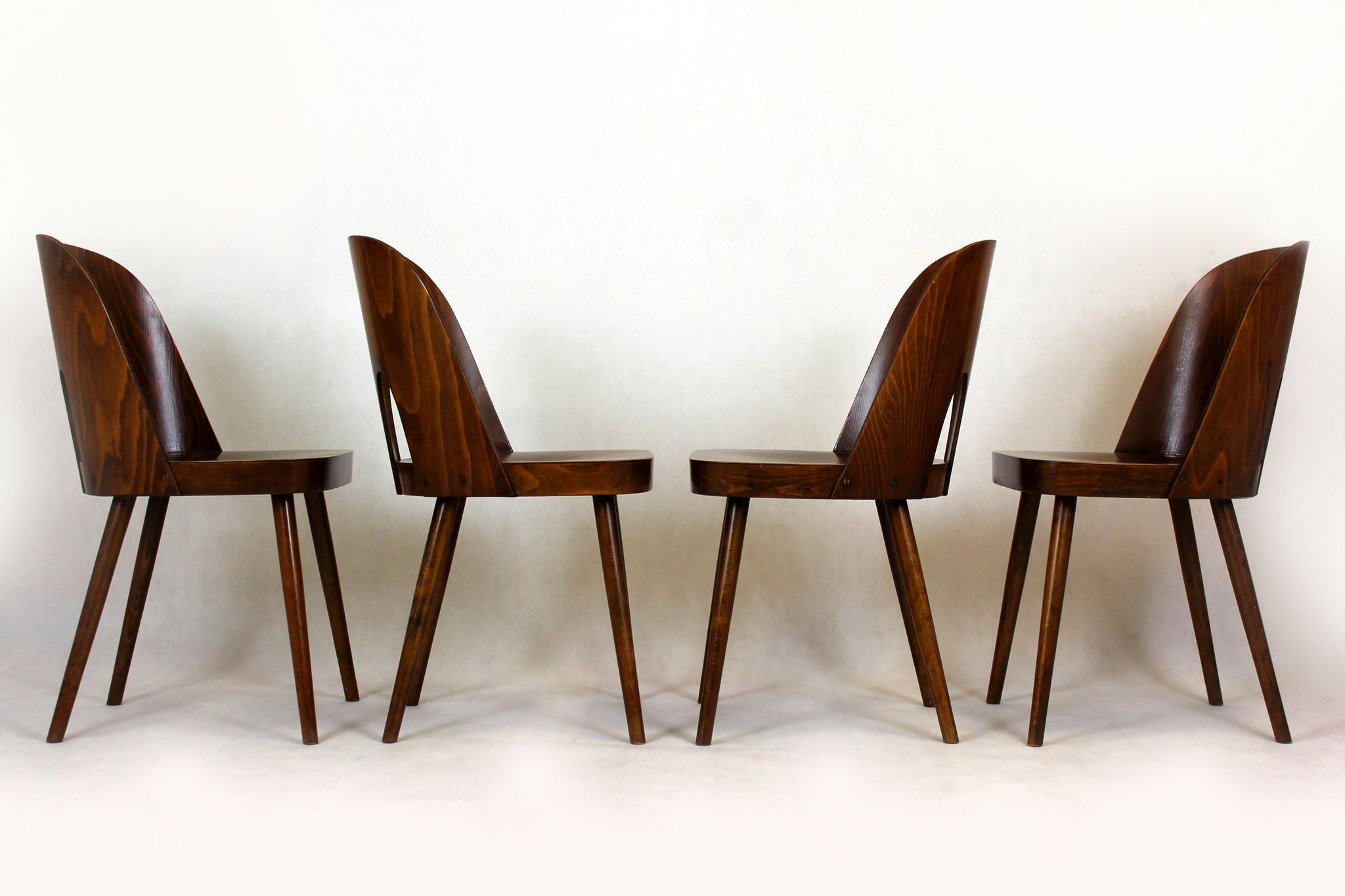 Wooden chairs by Oswald Haerdtl for Ton, 1950