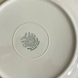 6 beige antique earthenware dinner plates with gold trim by Villeroy and Boch.