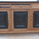 Solid wood sideboard 3 doors 3 drawers