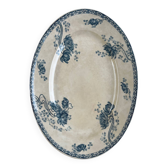 Presentation plate Royat Sarreguemines ironstone