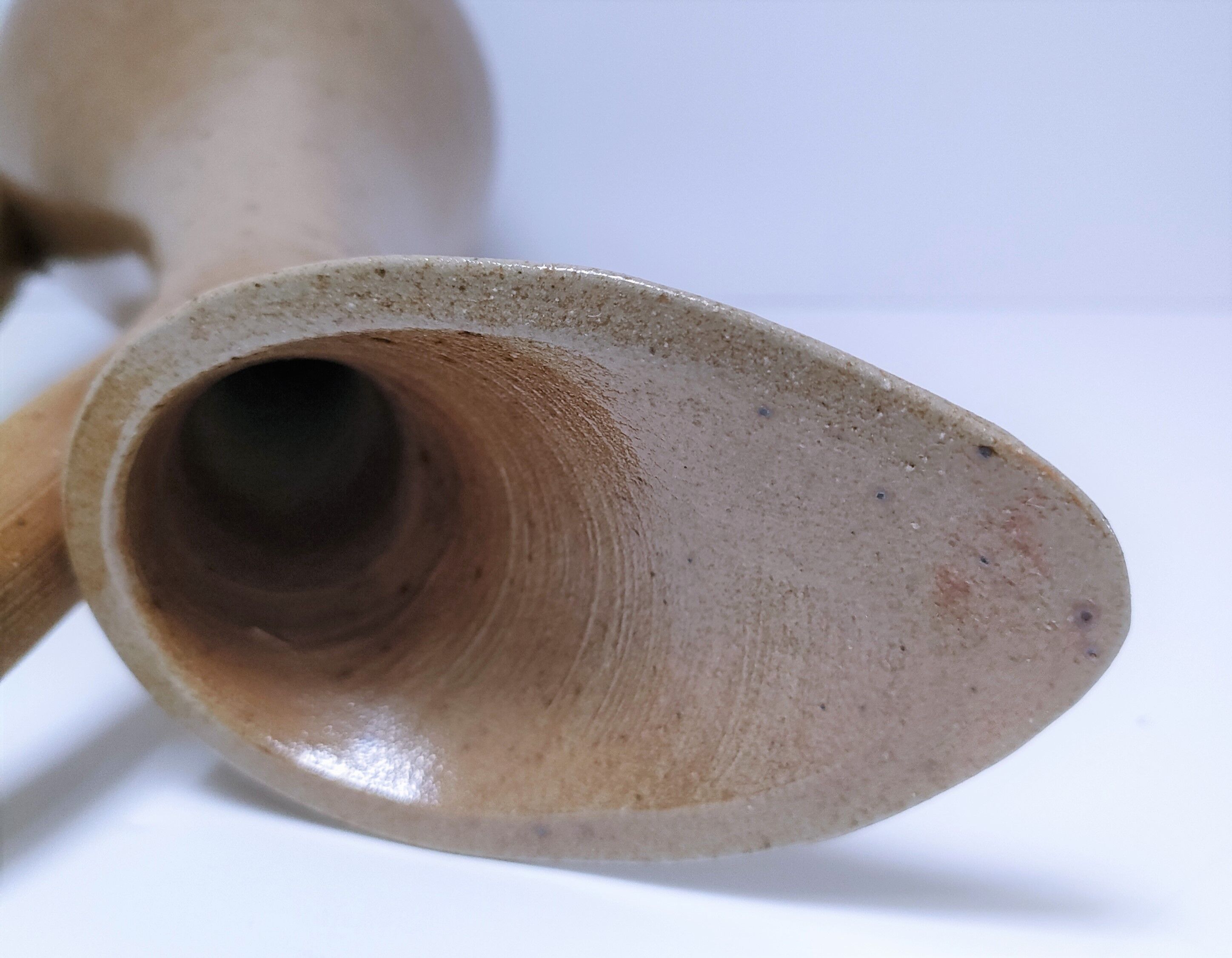 Pitcher sandstone pyrite ochre tone 70s height 40.5 cm