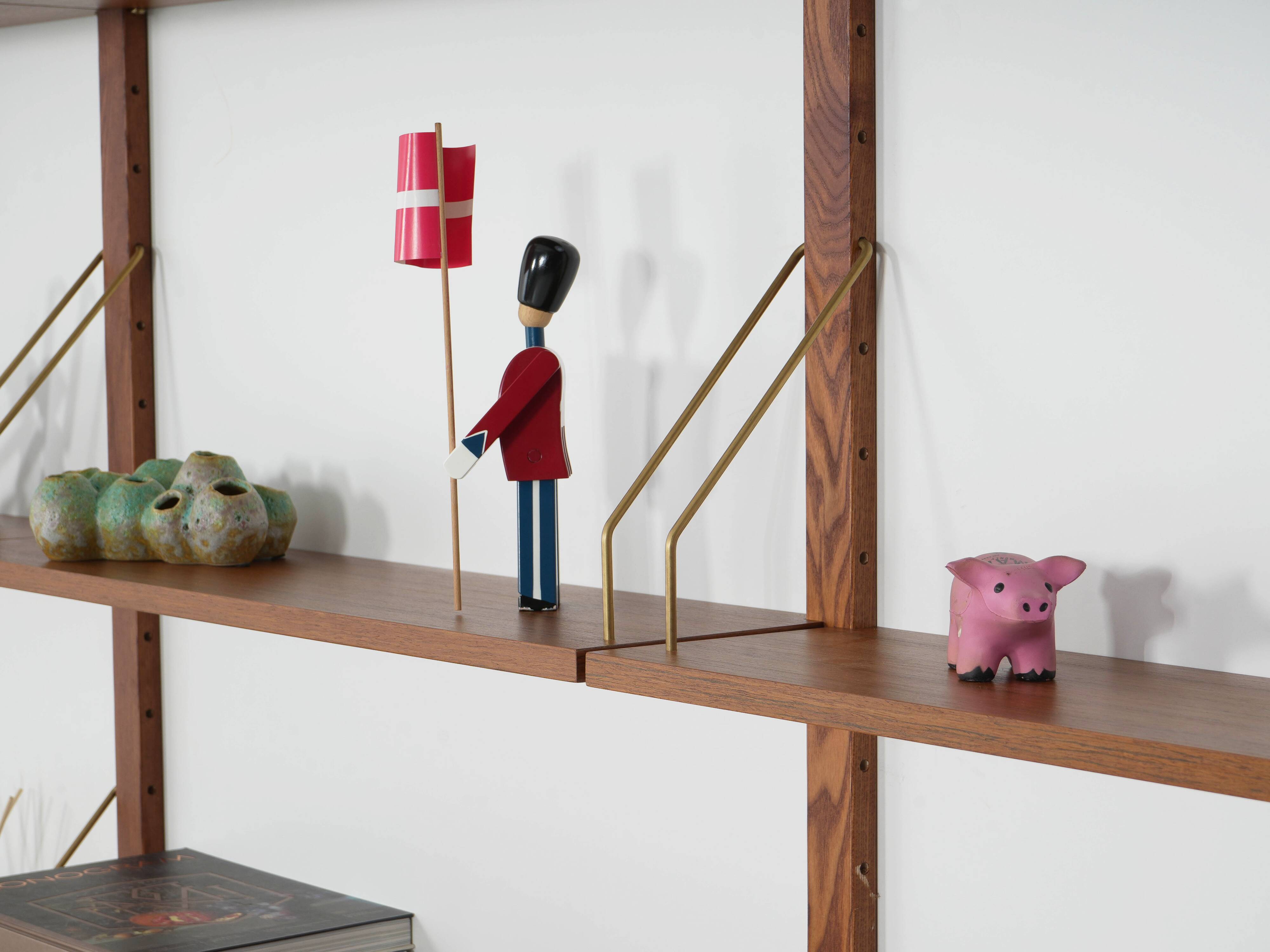Teak modular shelving unit, Danish design, 1960s, made in Denmark