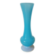 Tall blue opaline vase