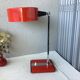 Lampe de bureau métal laqué rouge, Italie 50'