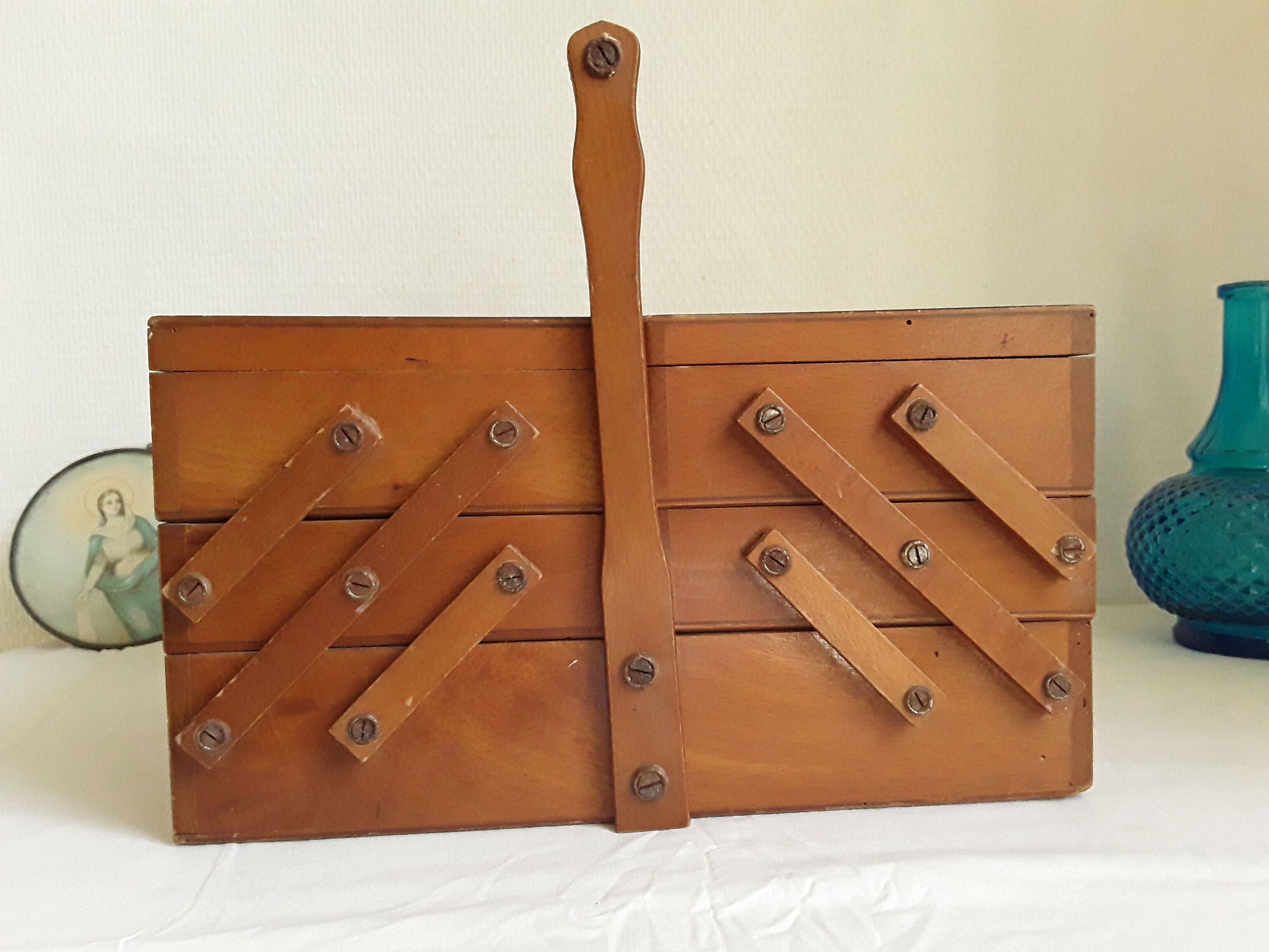Vintage worker sewing box