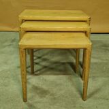 Set of three mid century nesting tables, Sweden 1960s