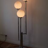 Lampadaire chrome 3 globes vintage