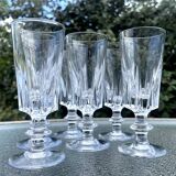 Set of 6 bayel crystal liqueur glasses