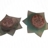 Pair of vintage wall planters 1940s 1950s