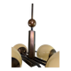 Czechoslovak rondocubist / Geometric Art Deco pendant lamp
