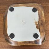 Square dish "La Colombe", 1950/60, Madeleine Brault