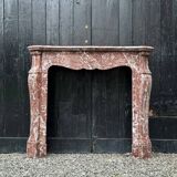 Louis XV style fireplace in Rance marble circa 1900