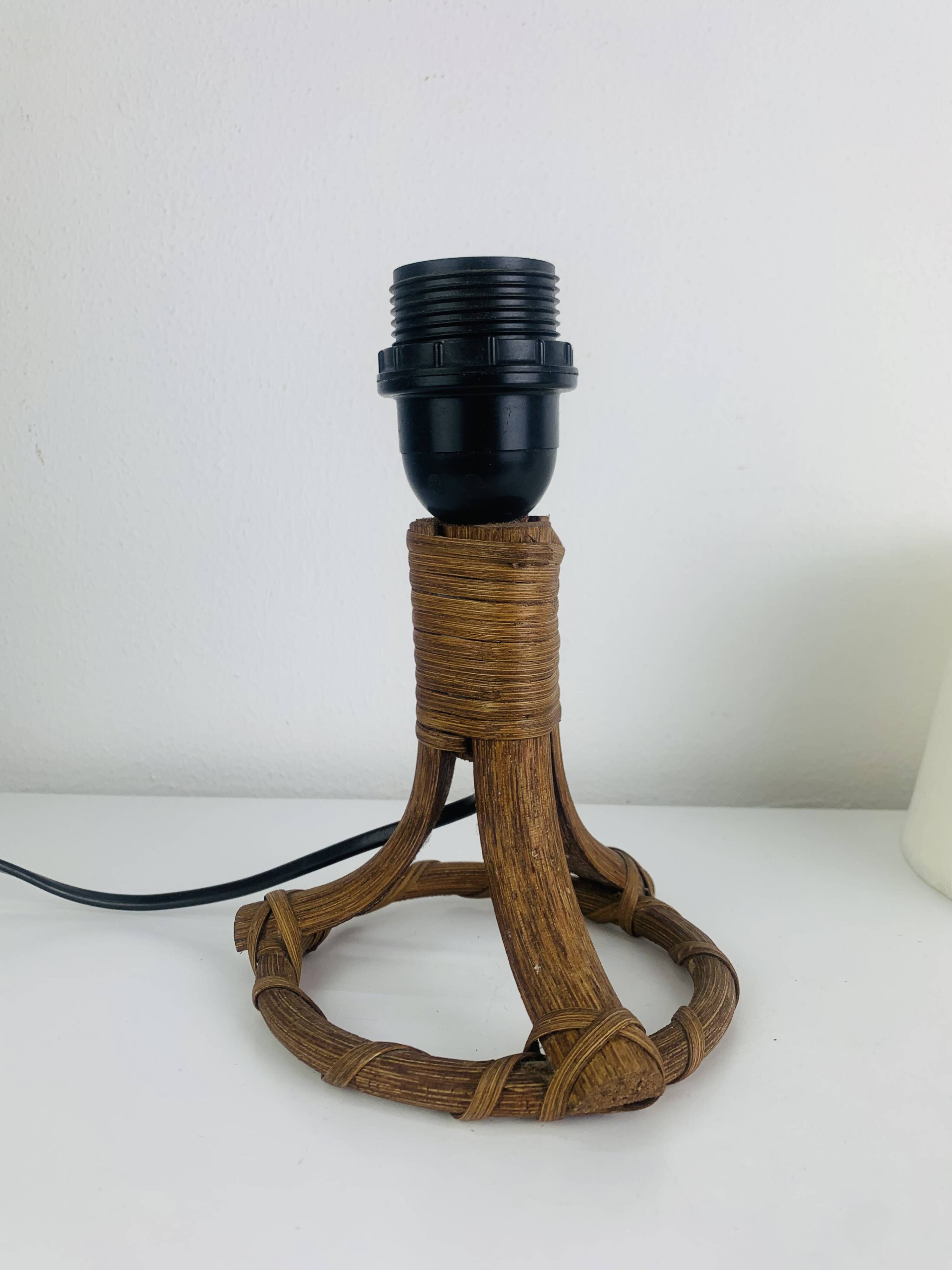 Vintage rattan lamp, 1960s