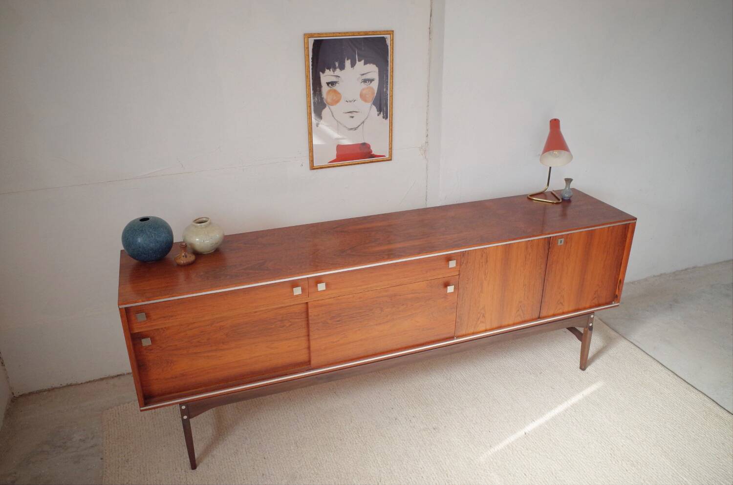 Large Vintage rosewood sideboard, 1960s