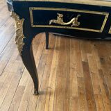 Bureau Louis XV  en bois noirci