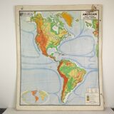 Vidal-Lablache - American Continent map