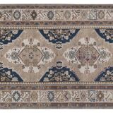 Vintage Turkish Oushak Rug Handwoven 91x156 cm