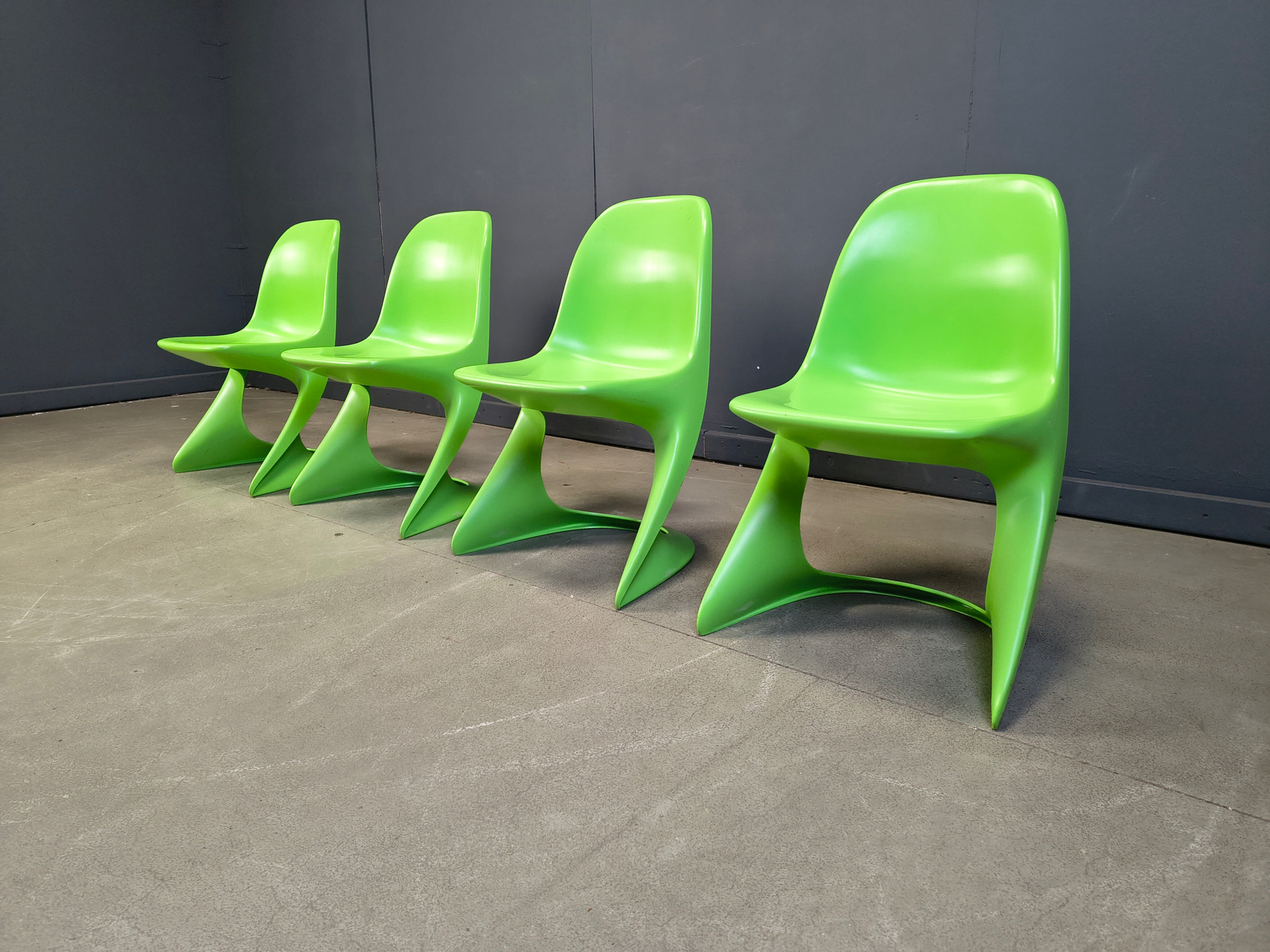 Set of 4 Casalino dining chairs by Alexander Begge for Casala, 1970s