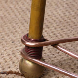 Italian floor lamp in brass was conical adjustable in inclination and height 1950