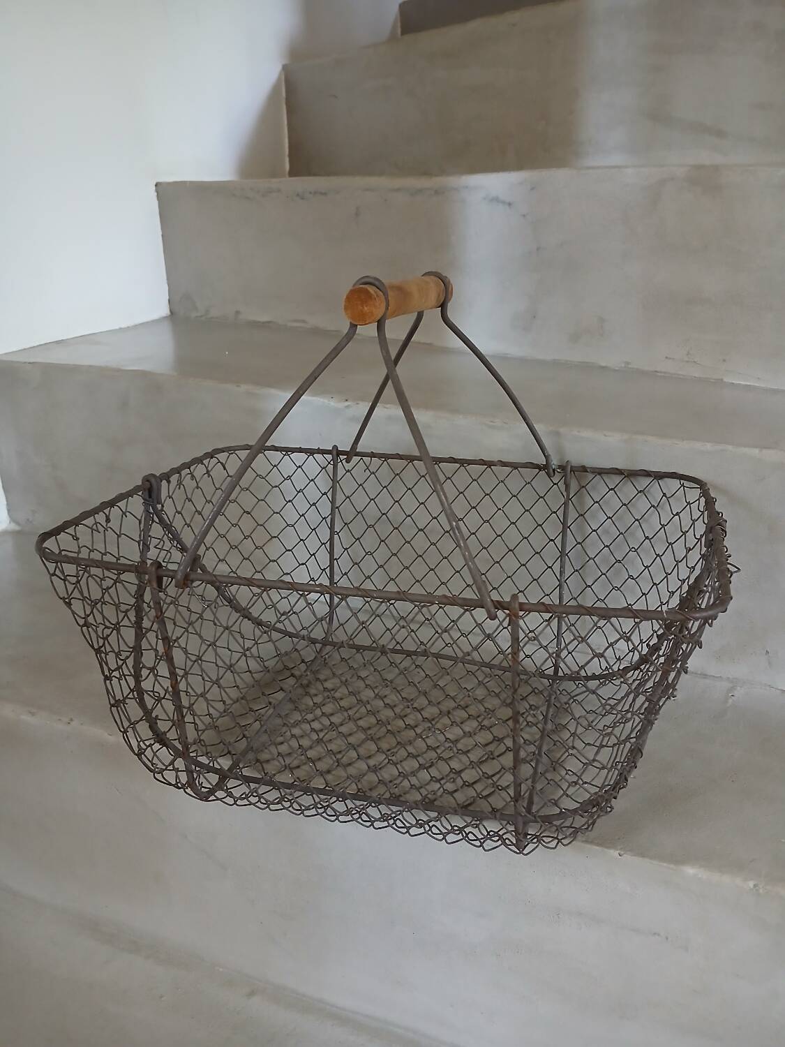 Old metal basket
