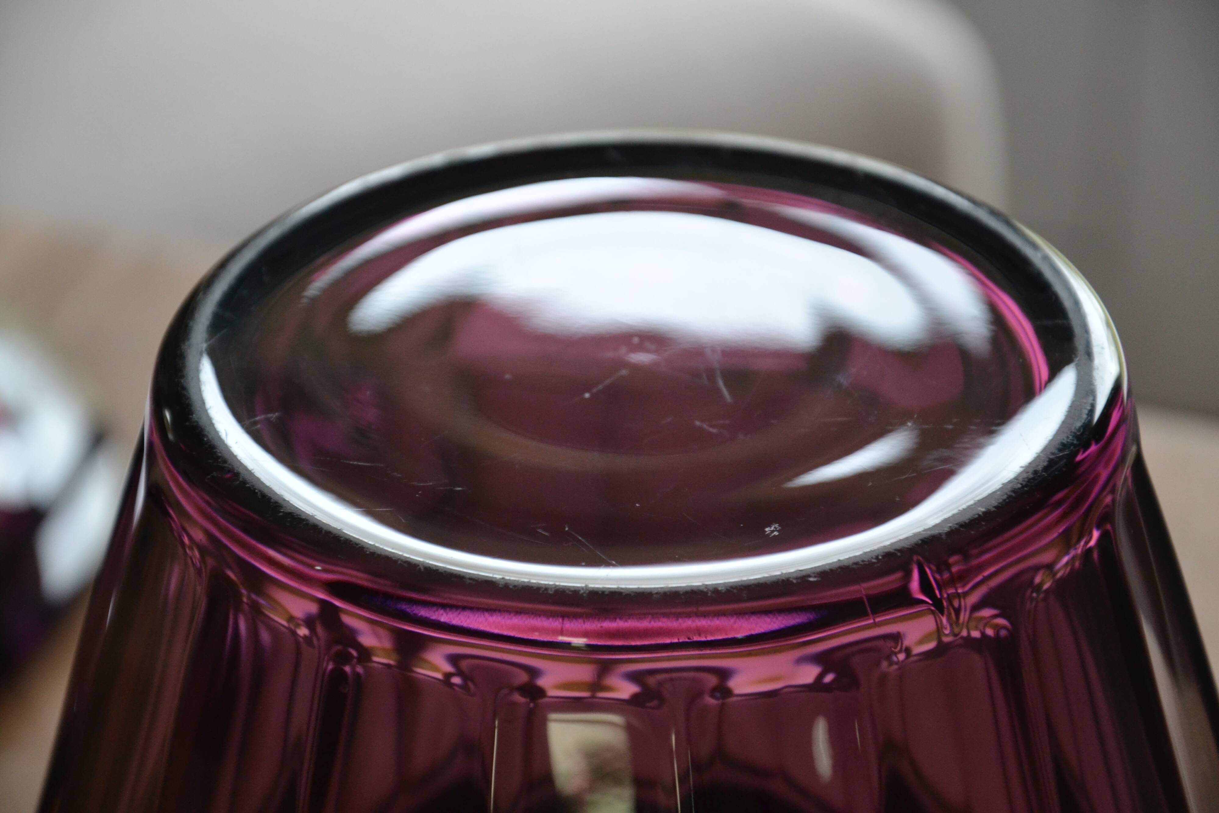 Large ornamental punch bowl/Art Deco pot Amethyst August Walther