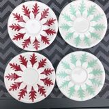 Lot de 4 soucoupes Digoin