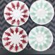 Set of 4 saucers digoin