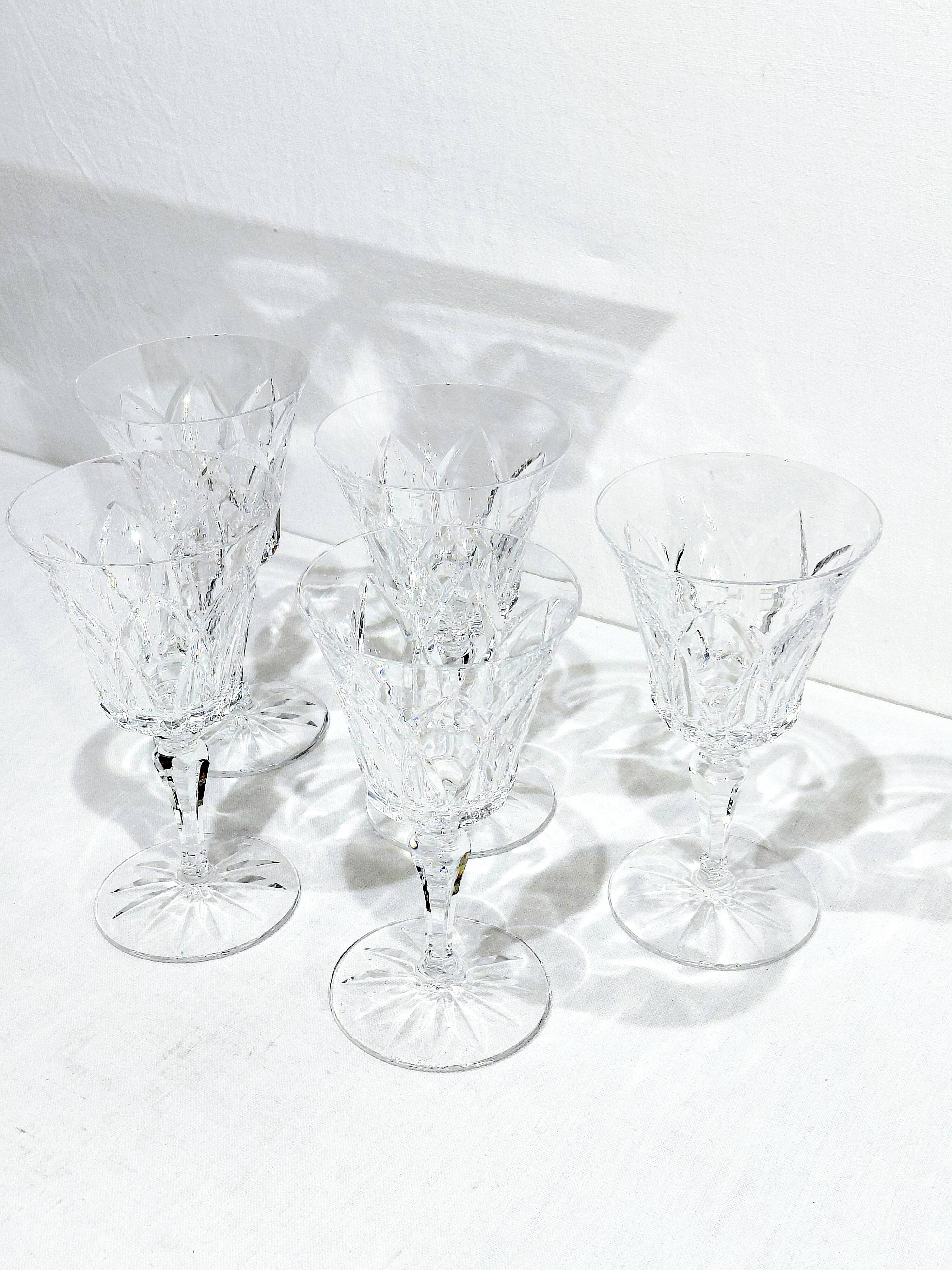 5 WATER GLASSES ST LOUIS CAMARGUE MODEL