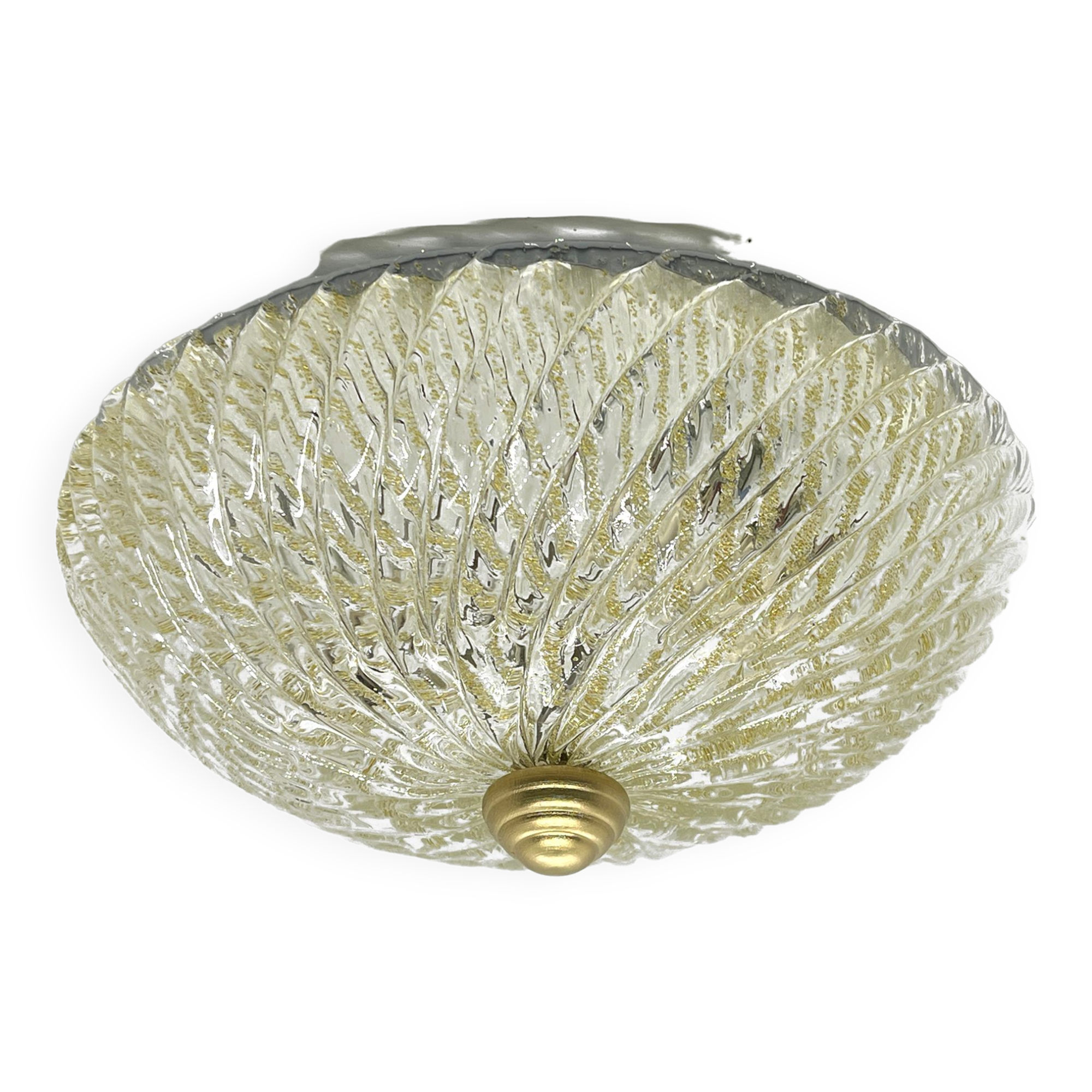 Large ice glass ceiling lamp, Massive, Germany, 1970s