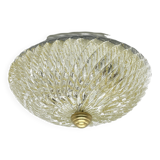 Large ice glass ceiling lamp, Massive, Germany, 1970s