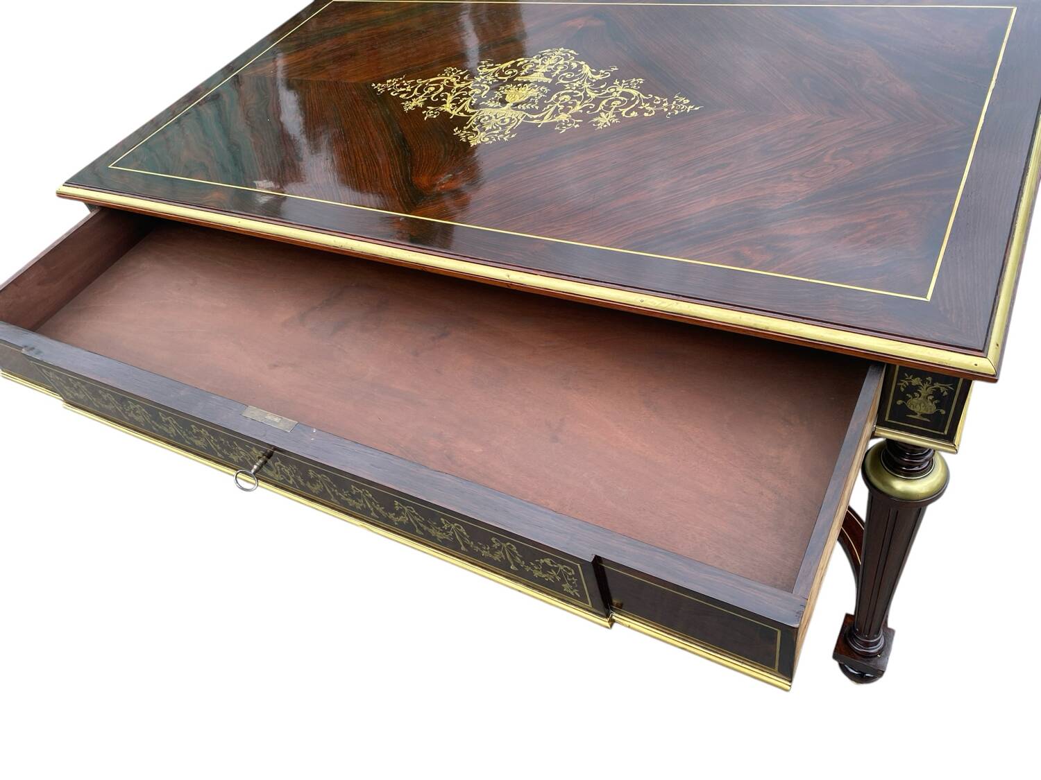 Napoleon III marquetry desk table