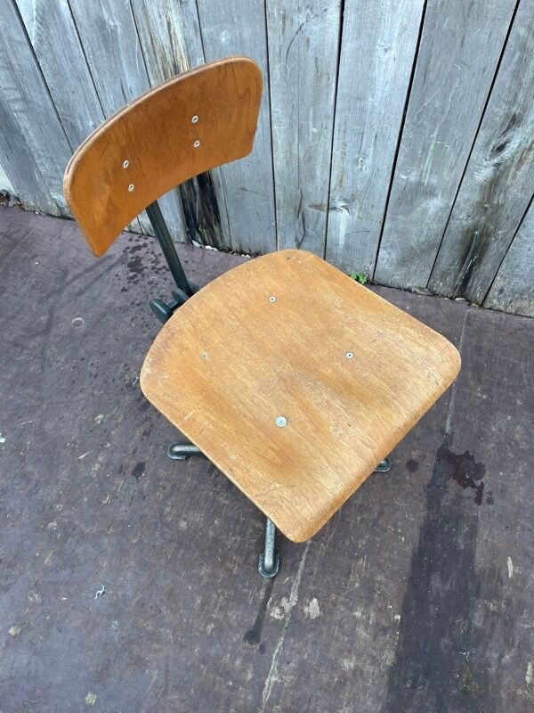 Vintage Friso Kramer adjustable workshop stool for Ahrend De Cirkel