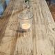 Solid oak farmhouse table "brut" 247x89, top "chocolate oak"