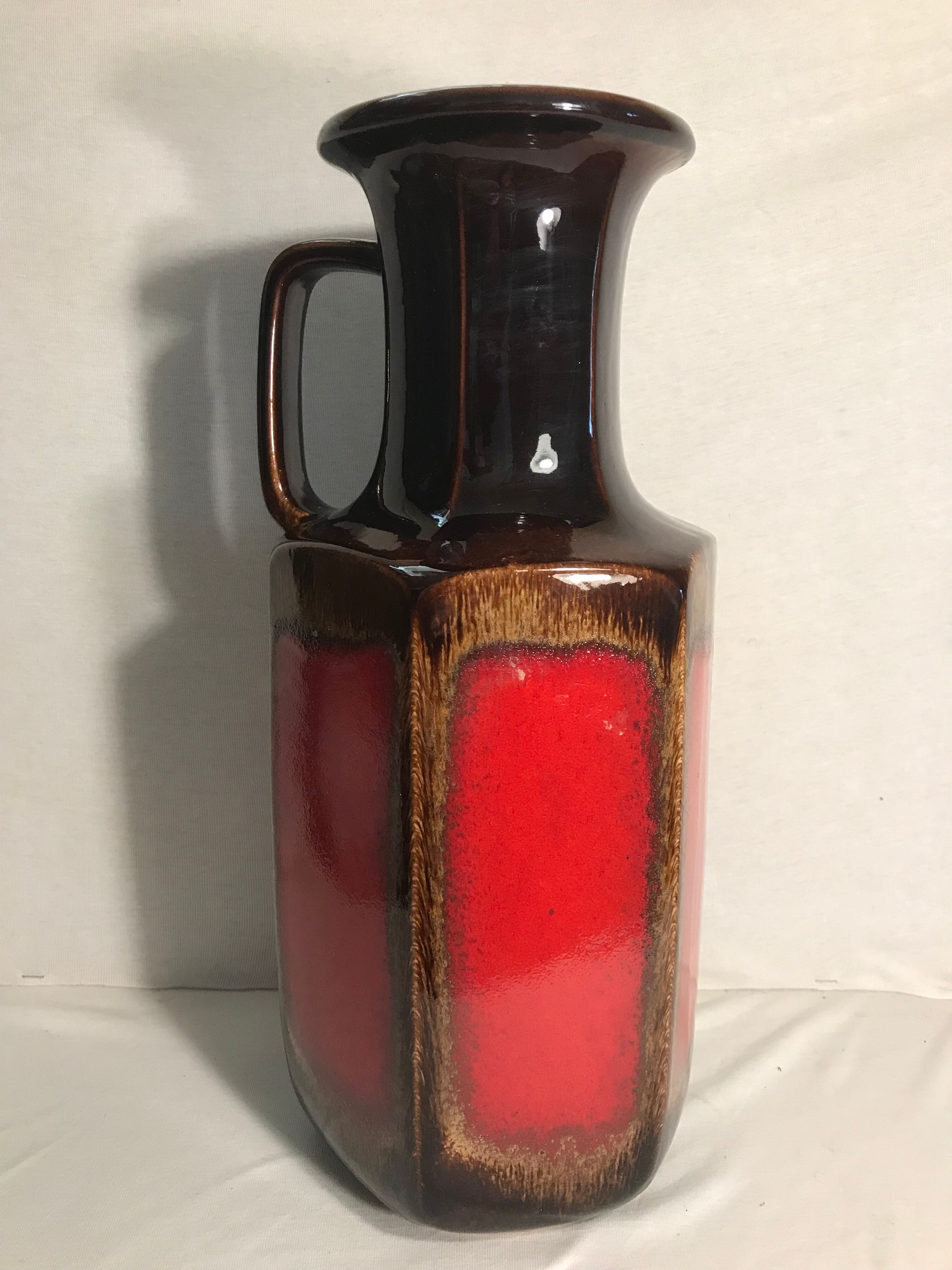 Former brown beige decoration germany vintage german ceramic vase