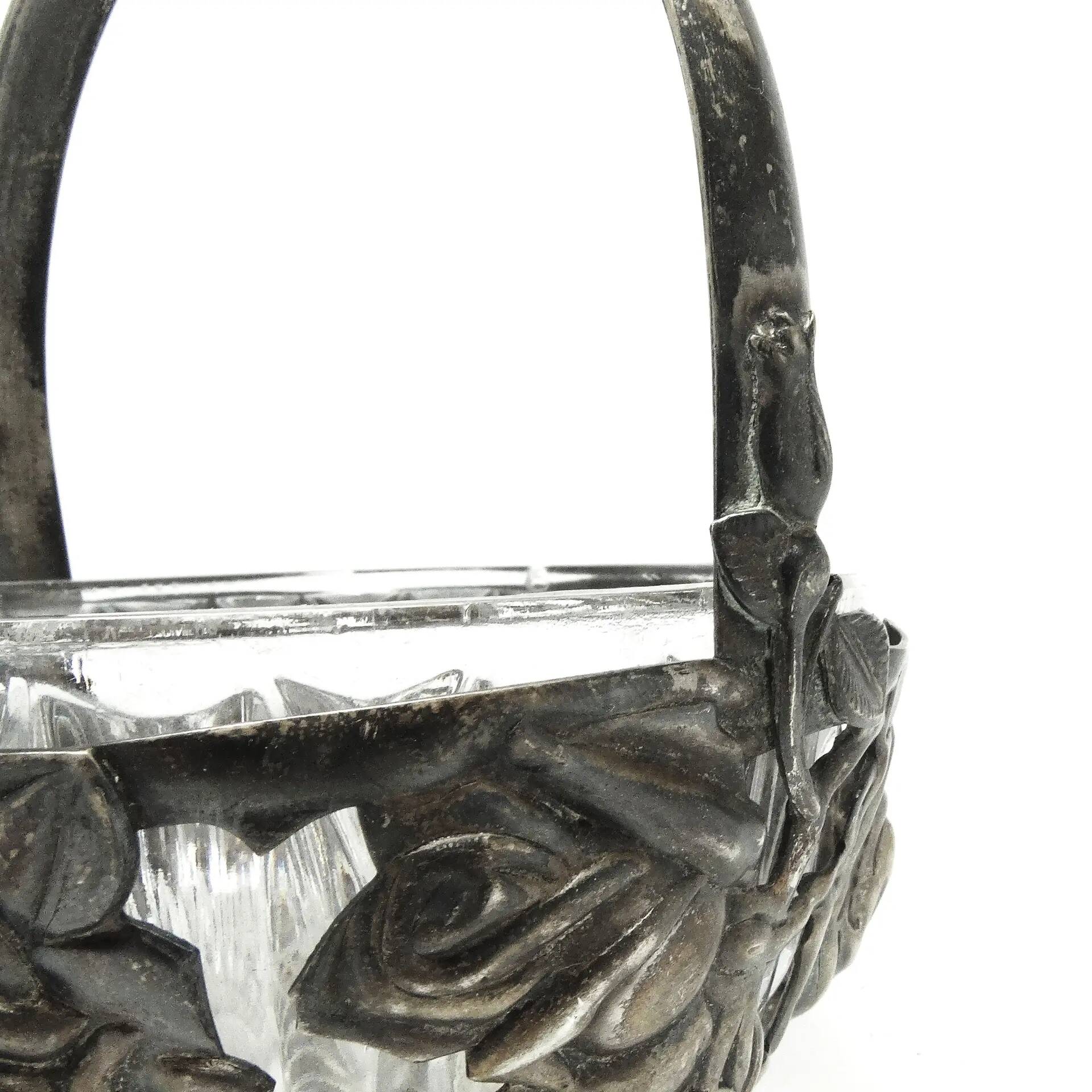 Sugar bowl, postmodernism, silver-plated brass, HEFRA, Poland, 1970s