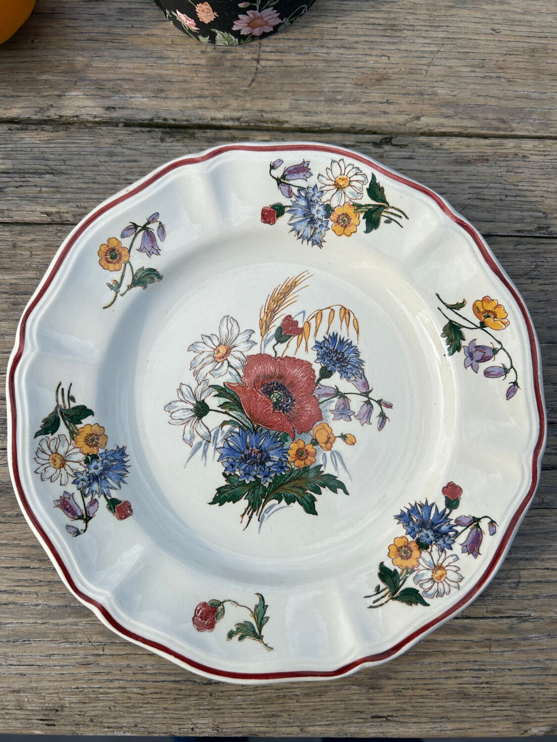 Dessert plate Sarreguemines Agreste