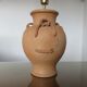 Terracotta lamp, terracotta 60s 70s