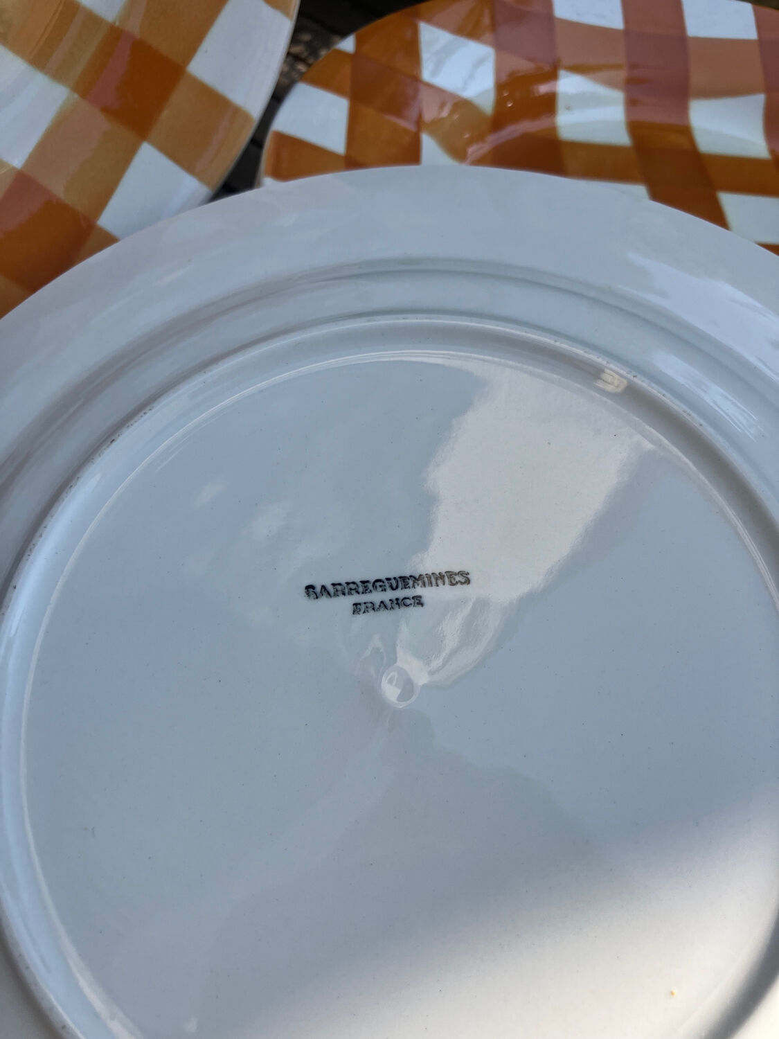 7 vintage dinner plates