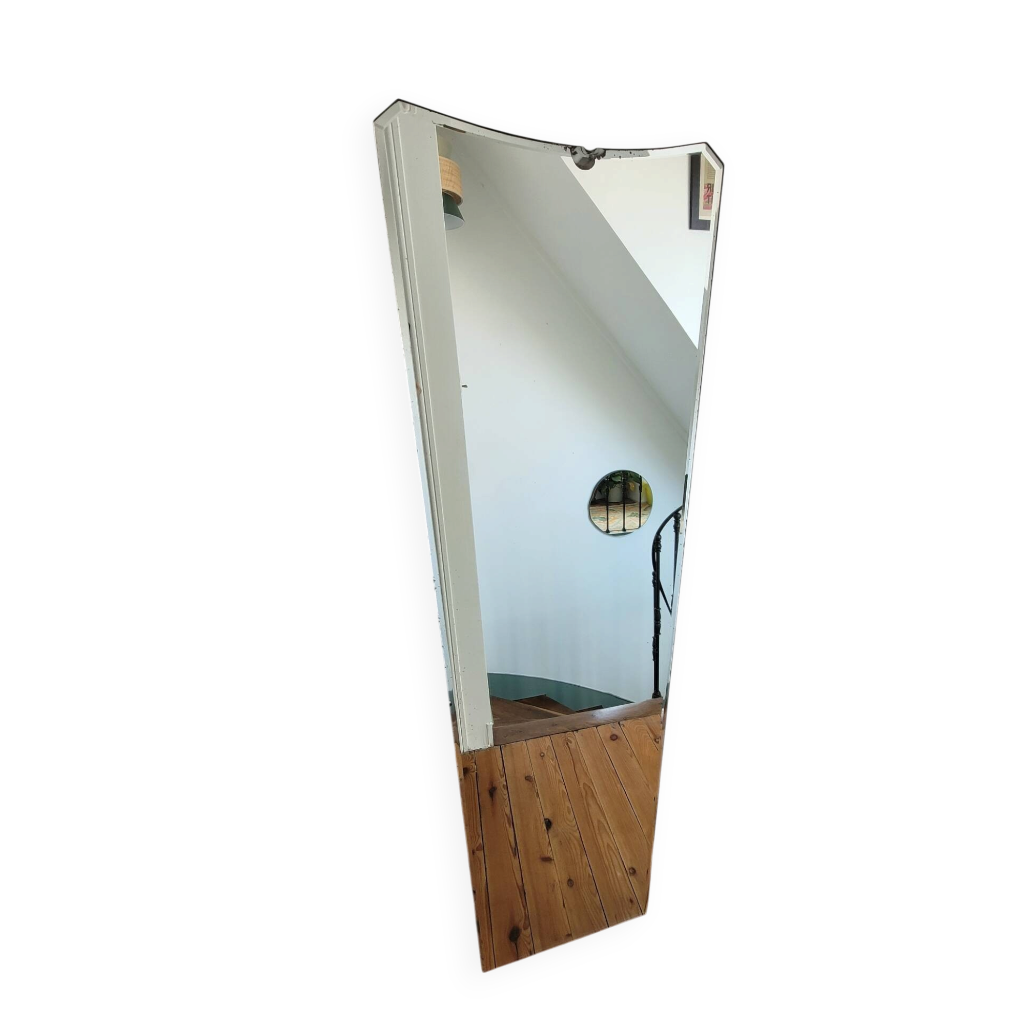 Miroir vertical biseauté