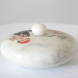 Hand-painted art deco round box