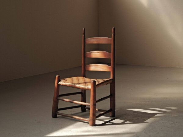 Chaise basse de style Shaker,  États-Unis, vers 1900